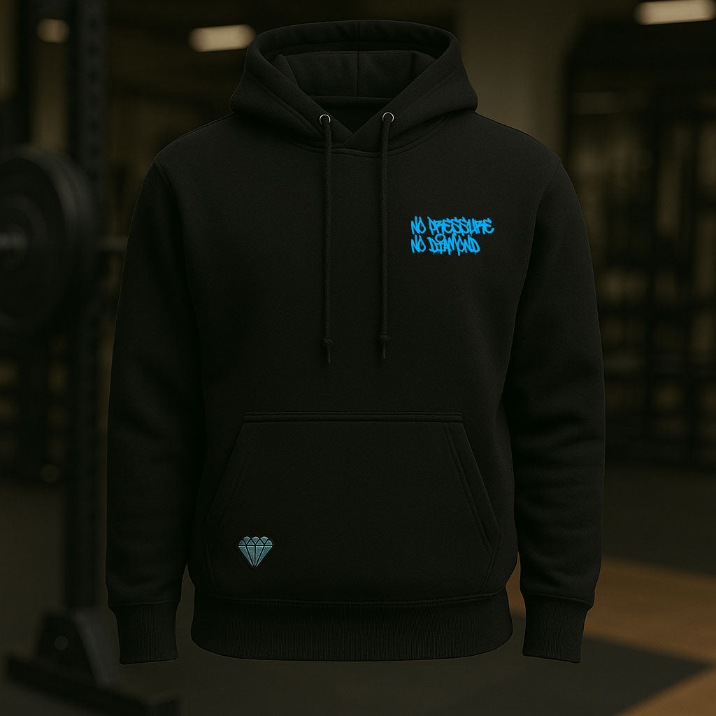 Signature Double Print Hoodie - Freeze Blue