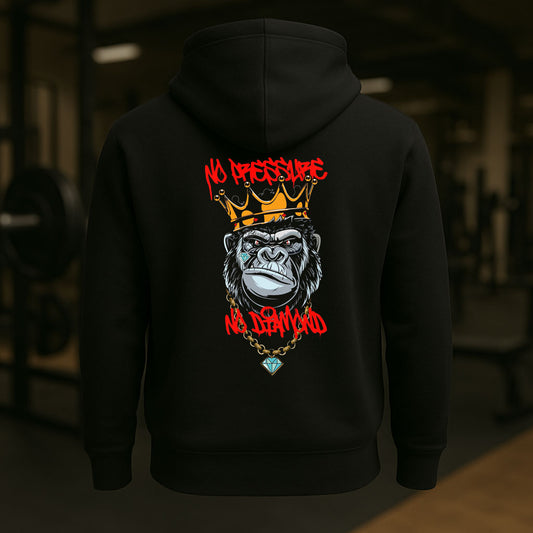 Signature Double Print Hoodie - Flame Orange