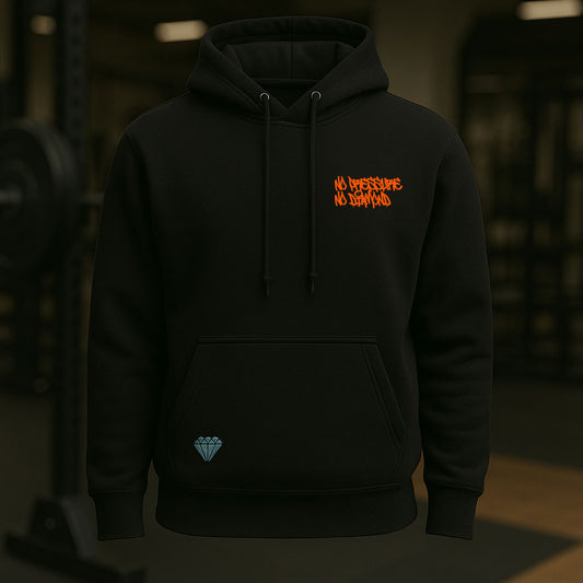 Signature Double Print Hoodie - Flame Orange